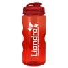 Garyline® Mini Mountain Tritan® Bottle with Flip-Top Lid - 22 oz. - Transparent red